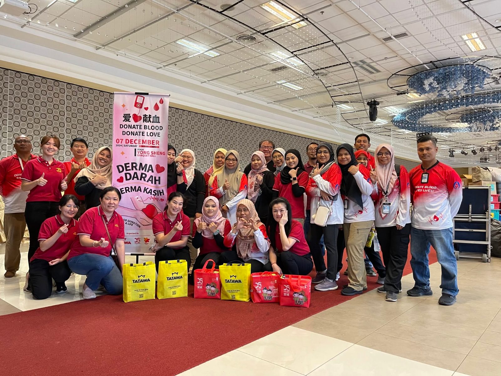 Yummies Food and Yong Sheng staff at the 2024 Blood Donation Drive