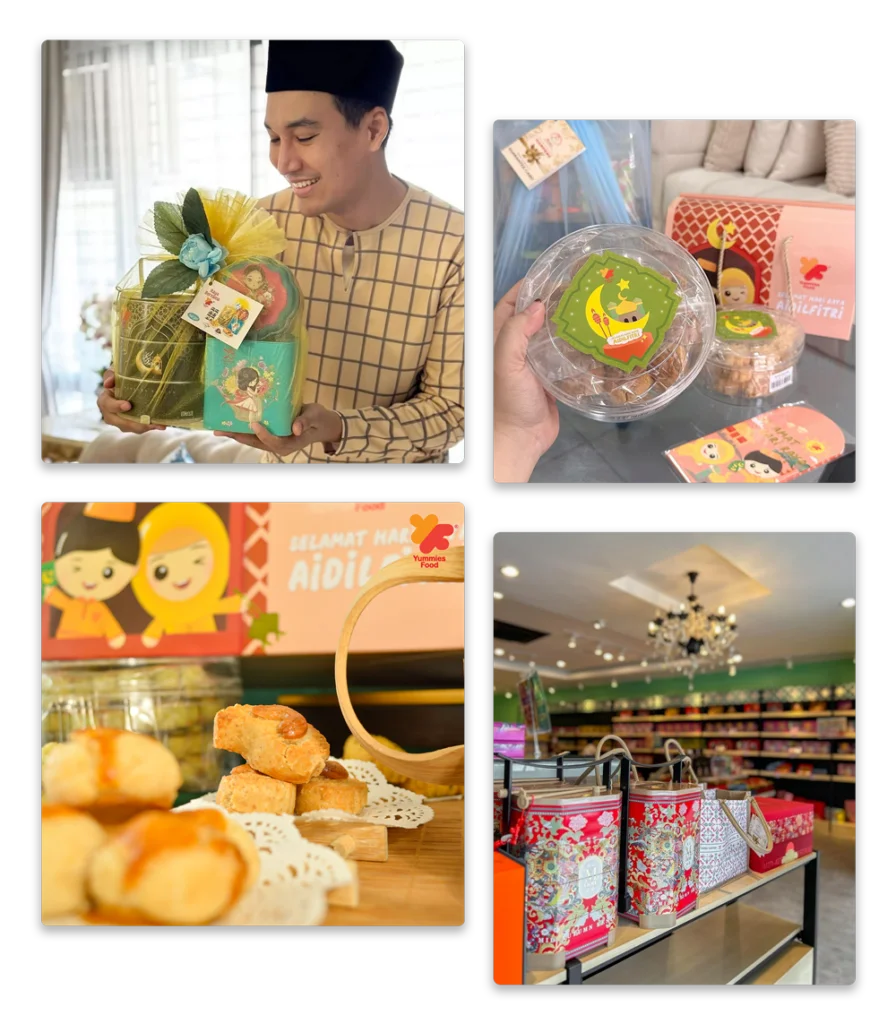 Yummies Food festive gift packaging and retail display